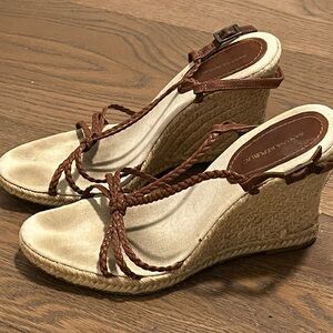 Banana Republic Women's Tan Wedge Sandals